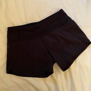 LuLuLemon Black Running Shorts